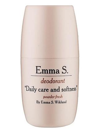 Дезодорант-антиперспірант для жінок emma s. powder fresh "daily care and softness" deodorant, 50 мл