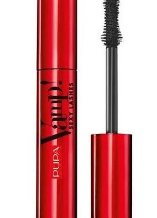 Туш для вій pupa vamp! mascara sexy lashes 011 sexy black, 12 мл