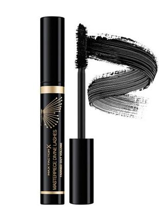 Туш max factor divine lashes fanned-out volume 01 rich black, 8 мл