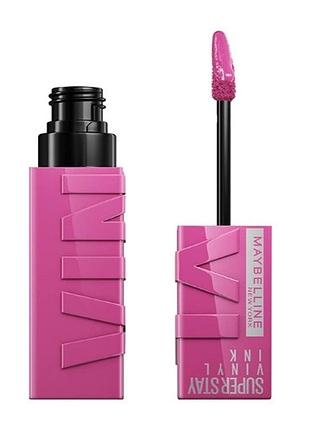 Помада для губ с глянцевым финишем maybelline new york superstay vinyl ink 165 - edgy, 4.2 мл