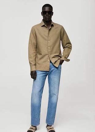 Льняна сорочка mango, xs