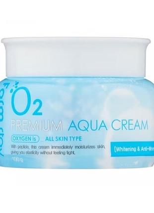 Зволожуючий крем із киснем farmstay premium o2 aqua cream, 100 мл