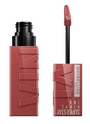 Помада для губ с глянцевым финишем maybelline new york superstay vinyl ink 115 - peppy, 4.2 мл