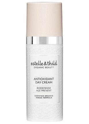Поживний денний крем для обличчя estelle & thild biodefense antioxidant day cream, 50 мл