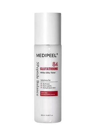 Осветляющий тонер для лица с глутатионом medipeel bio-intense glutathione white toner, 180 мл