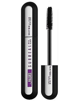 Туш для об'єму maybelline new york falsies surreal ultra black, 10 мл