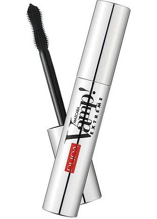Туш для вій pupa vamp! mascara 100 extra black, 9 мл