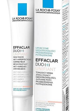 Крем корректирующий c тонирующим эффектом la roche-posay effaclar duo+ inifiant (light), 40 мл