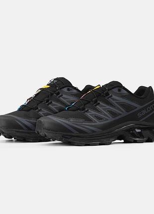Чорні кросівки унісекс salomon xt-6 adv dover black gore-tex х саломон 43