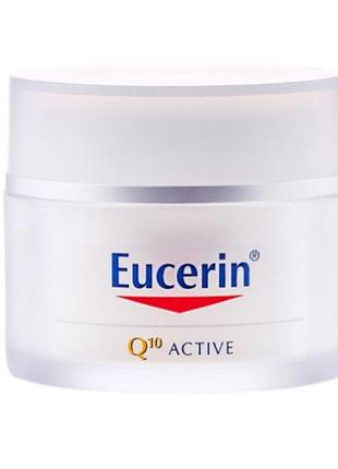 Антивіковий денний крем обличчя eucerin q10 active day cream, 50 мл