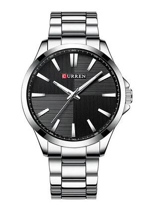Наручний годинник curren 8407 silver-black