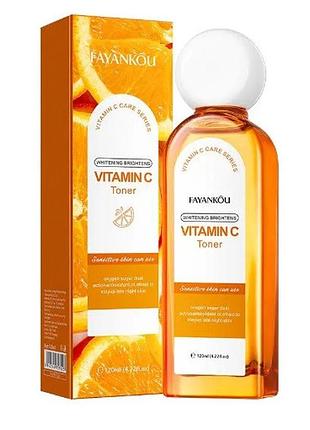 Тонер для лица fayankou vitamin c осветляющий и увлажняющий, 120 мл