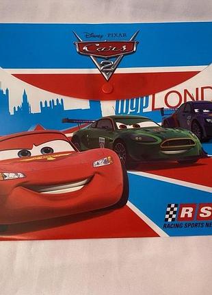Папка-конверт на кнопці "cars" а4