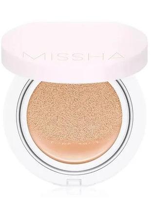 Тональний кушон для обличчя missha m magic cushion cover lasting spf 50+/pa+++ 23 medium beige, 15 г
