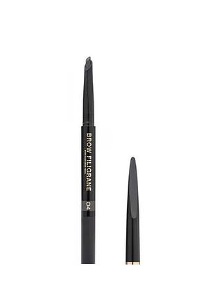 Олівець для брів автоматичний vivienne sabo eyerbrow avtomatic pencil filigrane 04 (сіро-коричневий), 0.2г