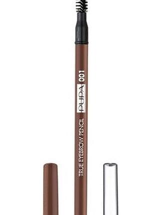 Олівець для брів pupa true eyebrow pencil 001, 1.08 г