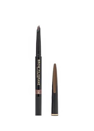 Олівець для брів автоматичний vivienne sabo eyerbrow avtomatic pencil filigrane 02 (коричневий), 0.2г
