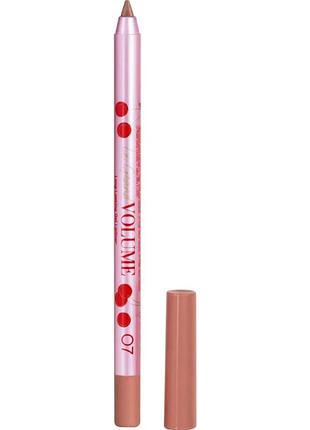 Карандаш для губ гелевый vivienne sabo le grand volume 07 - brown pink, 1.35 г