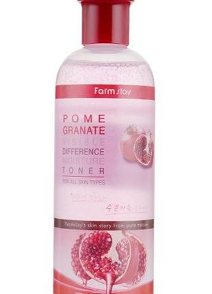 Зволожуючий тонер з екстрактом гранату farmstay pomegranate visible difference moisture toner , 350 мл