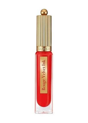 Жидкая матовая помада для губ bourjois rouge velvet ink liquid lipstick 08 coquelic'hot, 3.5 мл