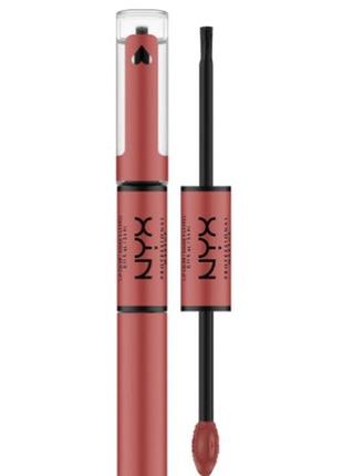 Помада-блиск для губ nyx professional makeup shine loud lip color 06 boundary pusher, 2x3.4 мл