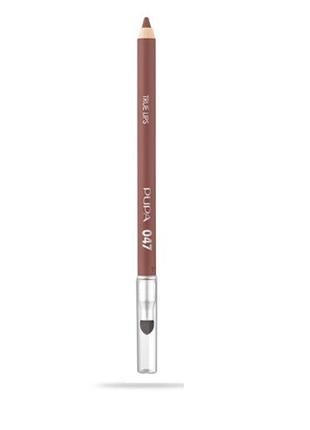 Олівець для губ pupa true lips 47 deep nude, 1.2 г
