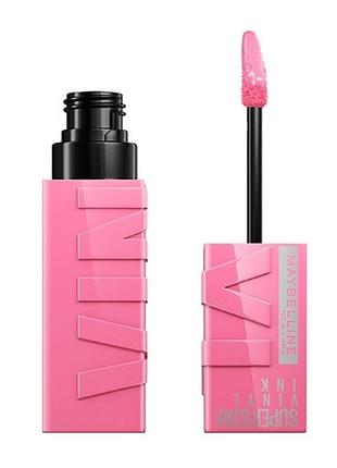 Помада для губ с глянцевым финишем maybelline new york superstay vinyl ink 155 - upbeat, 4.2 мл