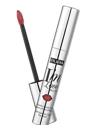 Матова рідка помада pupa i'm loveproof matt lip fluid 03 rose nude, 2.7 мл