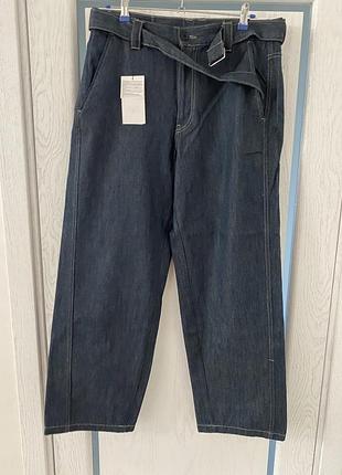 Новые модные тёмные свободные джинсы 50 р zara