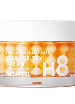 Антивіковий капсульний крем із екстрактом золотого шовкопряду medipeel gold age tox cream, 50 мл