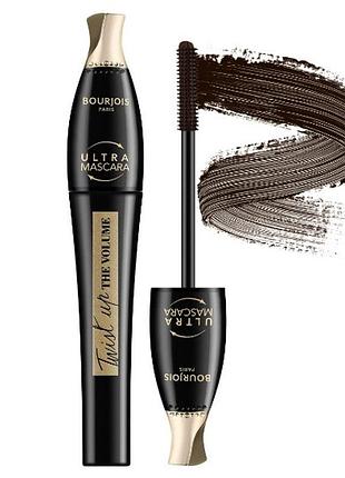 Тушь для ресниц bourjois twist up the volume mascara 02 - ultra brown, 8 мл