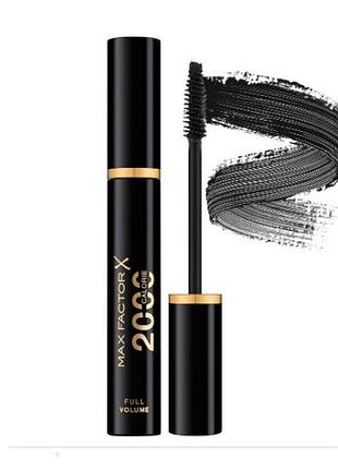 Туш для вій max factor 2000 calorie full volume mascara 02 black brown, 9 мл
