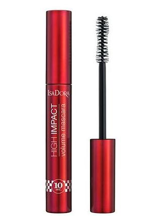 Туш для вій isadora 10 sec high impact volume mascara 30 black speed, 9 мл