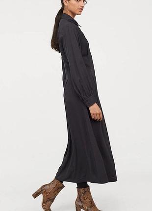 Сукня сорочка ґрафітового кольору h&m р.m