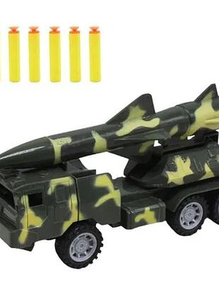 Ракетна установка інерційна іграшка з поролоновими патронами для дітей від 3 років зелена (540206)