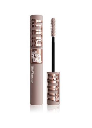 Туш для об'єму вій maybelline new york lash sensational body black, 9.65 мл