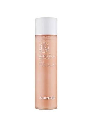 Тонер для лица с комбучей и гиалуроновой кислотой medi peel hyal kombucha tea-tox toner, 150 мл