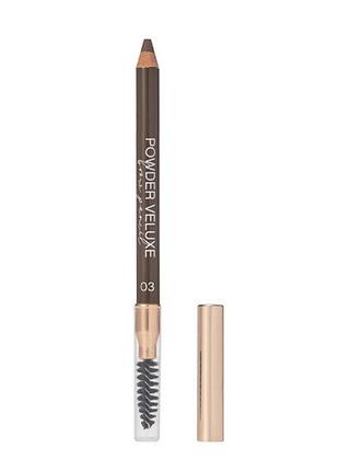 Олівець пудровий для брів vivienne sabo powder veluxe brow pencil 03 темно-коричневый, 1.5г