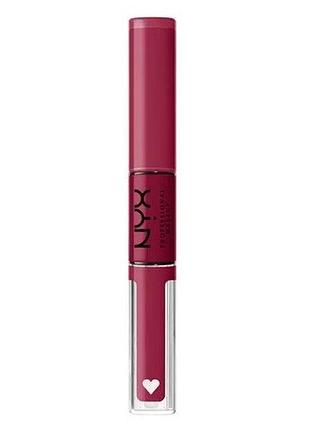 Помада-блиск для губ nyx professional makeup shine loud lip color 16 goal getter, 2x3.4 мл