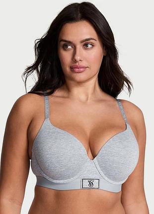 Бюстгальтер push-up victoria's secret с логотипом из страз