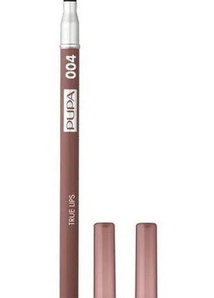 Олівець для губ pupa true lips 004 plain brown, 1.2 г