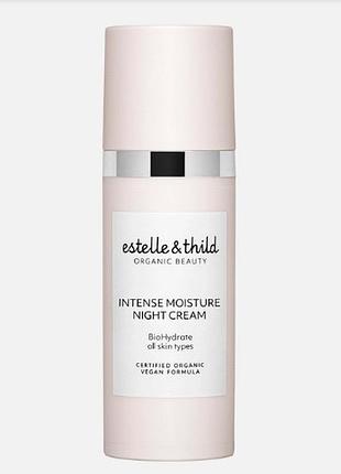 Ночной крем для лица с интенсивным увлажнением estelle & thild biohydrate intense moisture night cream, 50 мл