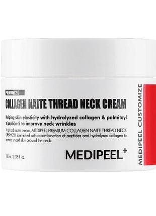 Пептидный крем для шеи и декольте medipeel naite thread neck cream, 100 мл