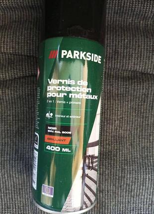 Краска + грунтовка ударостойкая глубокий черный parkside 400 мл parkside