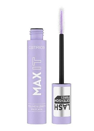 Туш для вій catrice max it volume & length mascara 010 black, 11 мл
