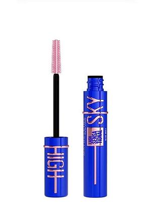 Тушь maybeline lash sensational sky high blue mist, 7,2мл