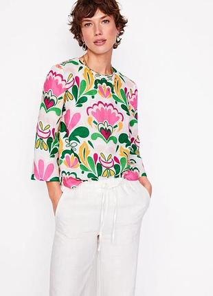 100%  льяна блуза блузка льон, лён boden ( zara, cos)m/l