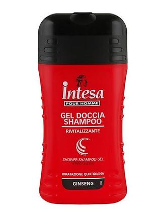 Шампунь-гель для душа c экстрактом женьшеня intesa classic black shower shampoo gel, 250 мл