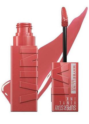 Помада для губ с глянцевым финишем maybelline new york superstay vinyl ink 15 - peachy, 4.2 мл