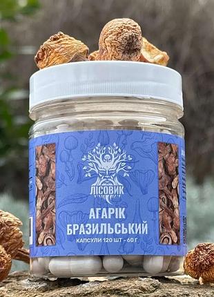 Агарік бразильський, капсули 120 шт по 0.5 г (481507)